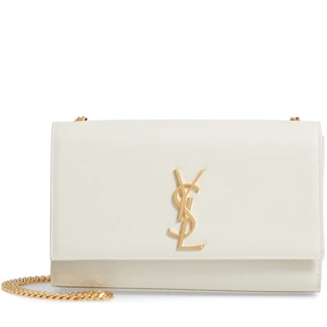 white ysl bag hire